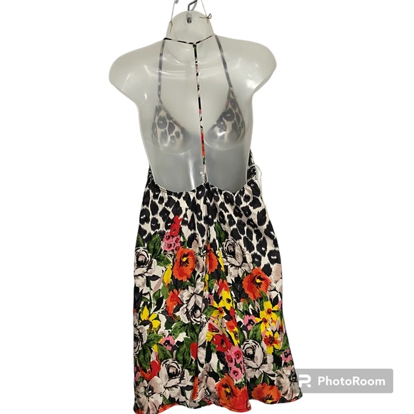 Karlie Leopard Flower Mini Dress Size Large NWT - Picture 2 of 8